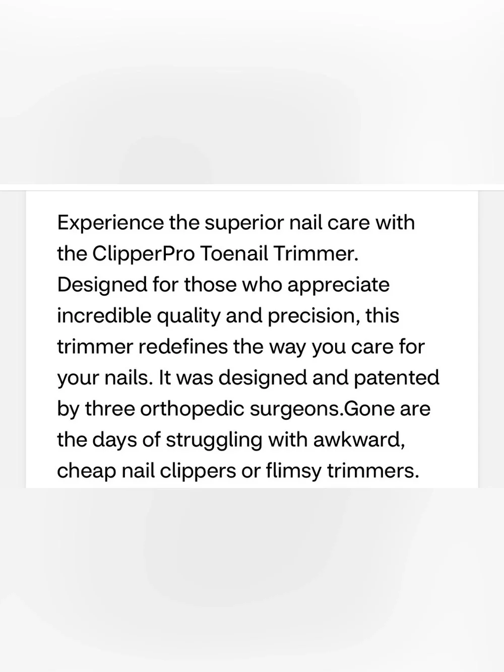 ClipperPro Toenail Trimmers Unisex Nailcare Nail Clippers stainless steel blue